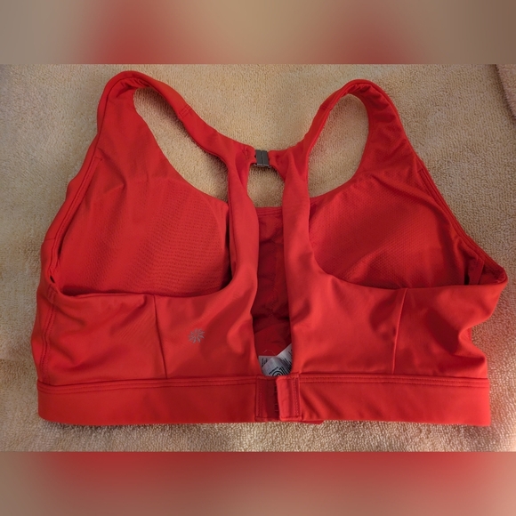 Athleta Maldives Bra Cup Bikini Top L Orange - Picture 5 of 8